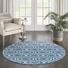 image:imageNourison Home Jubilant Grey 53 x 73 Area Rug  Easy Clean Non Shedding Bed Room Living Room Dining Room Kitchen 5 x 7Blue