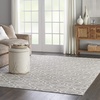 image:imageNourison Home Jubilant Grey 53 x 73 Area Rug  Easy Clean Non Shedding Bed Room Living Room Dining Room Kitchen 5 x 7Grey