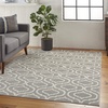 image:imageNourison Home Jubilant Grey 53 x 73 Area Rug  Easy Clean Non Shedding Bed Room Living Room Dining Room Kitchen 5 x 7Grey