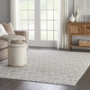image:imageNourison Home Jubilant Grey 53 x 73 Area Rug  Easy Clean Non Shedding Bed Room Living Room Dining Room Kitchen 5 x 7Grey