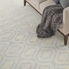 image:imageNourison Home Jubilant Grey 53 x 73 Area Rug  Easy Clean Non Shedding Bed Room Living Room Dining Room Kitchen 5 x 7Ivory Blue