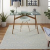 image:imageNourison Home Jubilant Grey 53 x 73 Area Rug  Easy Clean Non Shedding Bed Room Living Room Dining Room Kitchen 5 x 7Ivory Blue
