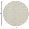 image:imageNourison Home Jubilant Grey 53 x 73 Area Rug  Easy Clean Non Shedding Bed Room Living Room Dining Room Kitchen 5 x 7Ivory Blue