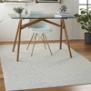 image:imageNourison Home Jubilant Grey 53 x 73 Area Rug  Easy Clean Non Shedding Bed Room Living Room Dining Room Kitchen 5 x 7Ivory Blue