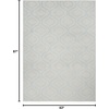 image:imageNourison Home Jubilant Grey 53 x 73 Area Rug  Easy Clean Non Shedding Bed Room Living Room Dining Room Kitchen 5 x 7Ivory Blue