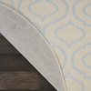 image:imageNourison Home Jubilant Grey 53 x 73 Area Rug  Easy Clean Non Shedding Bed Room Living Room Dining Room Kitchen 5 x 7Ivory Blue