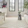 image:imageNourison Home Jubilant Grey 53 x 73 Area Rug  Easy Clean Non Shedding Bed Room Living Room Dining Room Kitchen 5 x 7Ivory Green