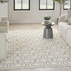 image:imageNourison Home Jubilant Grey 53 x 73 Area Rug  Easy Clean Non Shedding Bed Room Living Room Dining Room Kitchen 5 x 7Ivory Green