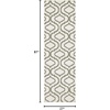 image:imageNourison Home Jubilant Grey 53 x 73 Area Rug  Easy Clean Non Shedding Bed Room Living Room Dining Room Kitchen 5 x 7Ivory Green