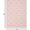 image:imageNourison Home Jubilant Grey 53 x 73 Area Rug  Easy Clean Non Shedding Bed Room Living Room Dining Room Kitchen 5 x 7Pink