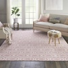 image:imageNourison Home Jubilant Grey 53 x 73 Area Rug  Easy Clean Non Shedding Bed Room Living Room Dining Room Kitchen 5 x 7Pink