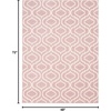 image:imageNourison Home Jubilant Grey 53 x 73 Area Rug  Easy Clean Non Shedding Bed Room Living Room Dining Room Kitchen 5 x 7Pink