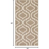 image:imageNourison Home Jubilant Grey 53 x 73 Area Rug  Easy Clean Non Shedding Bed Room Living Room Dining Room Kitchen 5 x 7Taupe