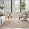 image:imageNourison Home Jubilant Grey 53 x 73 Area Rug  Easy Clean Non Shedding Bed Room Living Room Dining Room Kitchen 5 x 7Taupe
