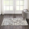 image:imageNourison Home Jubilant Grey 53 x Round Area Rug  Easy Clean Non Shedding Bed Room Living Room Dining Room Kitchen 5 x RoundGrey