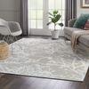 image:imageNourison Home Jubilant Grey 53 x Round Area Rug  Easy Clean Non Shedding Bed Room Living Room Dining Room Kitchen 5 x RoundGrey