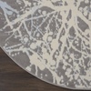 image:imageNourison Home Jubilant Grey 53 x Round Area Rug  Easy Clean Non Shedding Bed Room Living Room Dining Room Kitchen 5 x RoundGrey