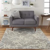 image:imageNourison Home Jubilant Grey 53 x Round Area Rug  Easy Clean Non Shedding Bed Room Living Room Dining Room Kitchen 5 x RoundGrey