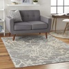 image:imageNourison Home Jubilant Grey 53 x Round Area Rug  Easy Clean Non Shedding Bed Room Living Room Dining Room Kitchen 5 x RoundGrey