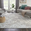 image:imageNourison Home Jubilant Grey 53 x Round Area Rug  Easy Clean Non Shedding Bed Room Living Room Dining Room Kitchen 5 x RoundGrey