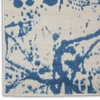 image:imageNourison Home Jubilant Grey 53 x Round Area Rug  Easy Clean Non Shedding Bed Room Living Room Dining Room Kitchen 5 x RoundIvory Blue