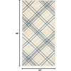 image:imageNourison Home Jubilant Ivory Navy 2 x 4 Area Rug  Easy Clean Non Shedding Bed Room Living Room Dining Room Kitchen 2 x 4Ivory Navy