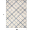 image:imageNourison Home Jubilant Ivory Navy 2 x 4 Area Rug  Easy Clean Non Shedding Bed Room Living Room Dining Room Kitchen 2 x 4Ivory Navy