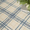 image:imageNourison Home Jubilant Ivory Navy 2 x 4 Area Rug  Easy Clean Non Shedding Bed Room Living Room Dining Room Kitchen 2 x 4Ivory Navy
