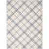 image:imageNourison Home Jubilant Ivory Navy 2 x 4 Area Rug  Easy Clean Non Shedding Bed Room Living Room Dining Room Kitchen 2 x 4Ivory Navy