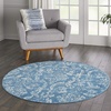 image:imageNourison Home Jubilant Ivory Pink 6 x 9 Area Rug  Easy Clean Non Shedding Bed Room Living Room Dining Room Kitchen 6 x 9Blue