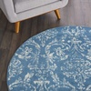 image:imageNourison Home Jubilant Ivory Pink 6 x 9 Area Rug  Easy Clean Non Shedding Bed Room Living Room Dining Room Kitchen 6 x 9Blue