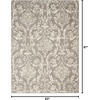 image:imageNourison Home Jubilant Ivory Pink 6 x 9 Area Rug  Easy Clean Non Shedding Bed Room Living Room Dining Room Kitchen 6 x 9Grey