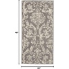 image:imageNourison Home Jubilant Ivory Pink 6 x 9 Area Rug  Easy Clean Non Shedding Bed Room Living Room Dining Room Kitchen 6 x 9Grey