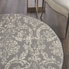 image:imageNourison Home Jubilant Ivory Pink 6 x 9 Area Rug  Easy Clean Non Shedding Bed Room Living Room Dining Room Kitchen 6 x 9Grey