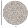 image:imageNourison Home Jubilant Ivory Pink 6 x 9 Area Rug  Easy Clean Non Shedding Bed Room Living Room Dining Room Kitchen 6 x 9Grey