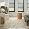 image:imageNourison Home Jubilant Ivory Pink 6 x 9 Area Rug  Easy Clean Non Shedding Bed Room Living Room Dining Room Kitchen 6 x 9Ivory Beige