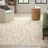 image:imageNourison Home Jubilant Ivory Pink 6 x 9 Area Rug  Easy Clean Non Shedding Bed Room Living Room Dining Room Kitchen 6 x 9Ivory Beige