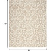 image:imageNourison Home Jubilant Ivory Pink 6 x 9 Area Rug  Easy Clean Non Shedding Bed Room Living Room Dining Room Kitchen 6 x 9Ivory Beige