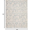 image:imageNourison Home Jubilant Ivory Pink 6 x 9 Area Rug  Easy Clean Non Shedding Bed Room Living Room Dining Room Kitchen 6 x 9Ivory Blue