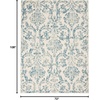 image:imageNourison Home Jubilant Ivory Pink 6 x 9 Area Rug  Easy Clean Non Shedding Bed Room Living Room Dining Room Kitchen 6 x 9Ivory Blue