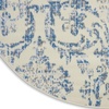 image:imageNourison Home Jubilant Ivory Pink 6 x 9 Area Rug  Easy Clean Non Shedding Bed Room Living Room Dining Room Kitchen 6 x 9Ivory Blue