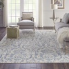 image:imageNourison Home Jubilant Ivory Pink 6 x 9 Area Rug  Easy Clean Non Shedding Bed Room Living Room Dining Room Kitchen 6 x 9Ivory Blue