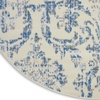 image:imageNourison Home Jubilant Ivory Pink 6 x 9 Area Rug  Easy Clean Non Shedding Bed Room Living Room Dining Room Kitchen 6 x 9Ivory Blue