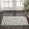 image:imageNourison Home Jubilant Ivory Pink 6 x 9 Area Rug  Easy Clean Non Shedding Bed Room Living Room Dining Room Kitchen 6 x 9Ivory Blue