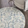 image:imageNourison Home Jubilant Ivory Pink 6 x 9 Area Rug  Easy Clean Non Shedding Bed Room Living Room Dining Room Kitchen 6 x 9Ivory Blue