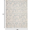 image:imageNourison Home Jubilant Ivory Pink 6 x 9 Area Rug  Easy Clean Non Shedding Bed Room Living Room Dining Room Kitchen 6 x 9Ivory Blue