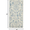 image:imageNourison Home Jubilant Ivory Pink 6 x 9 Area Rug  Easy Clean Non Shedding Bed Room Living Room Dining Room Kitchen 6 x 9Ivory Blue