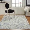 image:imageNourison Home Jubilant Ivory Pink 6 x 9 Area Rug  Easy Clean Non Shedding Bed Room Living Room Dining Room Kitchen 6 x 9Ivory Blue