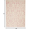 image:imageNourison Home Jubilant Ivory Pink 6 x 9 Area Rug  Easy Clean Non Shedding Bed Room Living Room Dining Room Kitchen 6 x 9Ivory Pink
