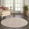 image:imageNourison Home Jubilant Ivory Pink 6 x 9 Area Rug  Easy Clean Non Shedding Bed Room Living Room Dining Room Kitchen 6 x 9Ivory Pink